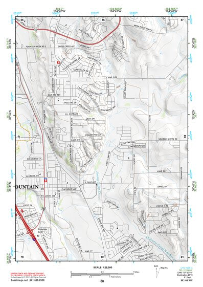 38104NW Page 68 Colorado Springs Topo Preview 1
