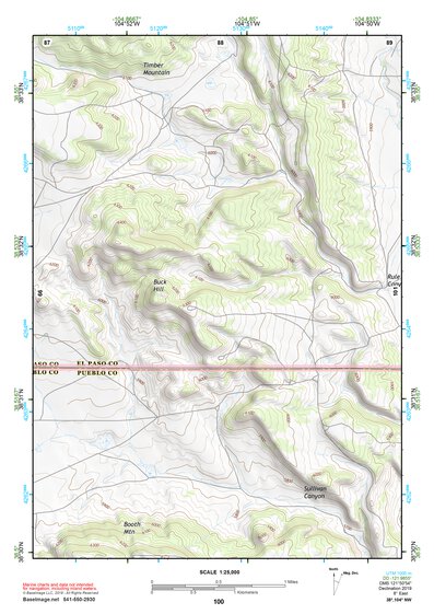 38104NW Page 100 Colorado Springs Topo Preview 1