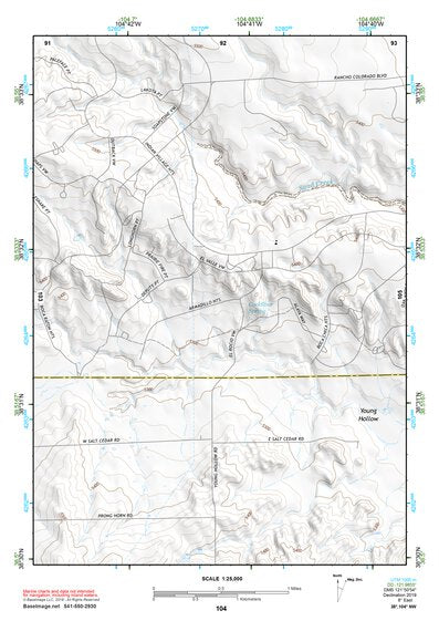 38104NW Page 104 Colorado Springs Topo Preview 1