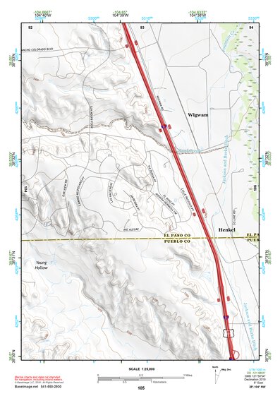 38104NW Page 105 Colorado Springs Topo Preview 1