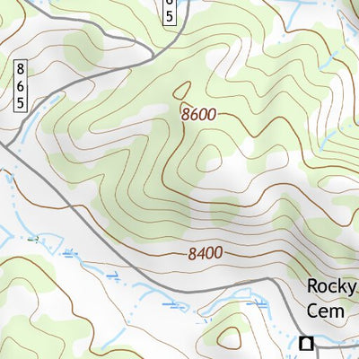 38105NE Page 2 Pikes Peak Topo Preview 3