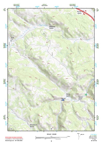 38105NE Page 3 Pikes Peak Topo Preview 1