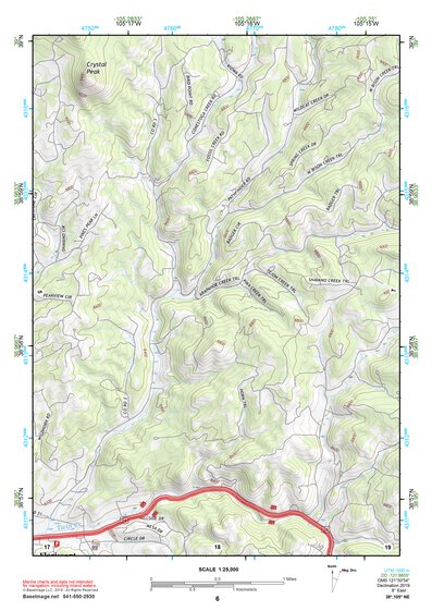 38105NE Page 6 Pikes Peak Topo Preview 1