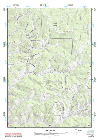 38105NE Page 7 Pikes Peak Topo Preview 1