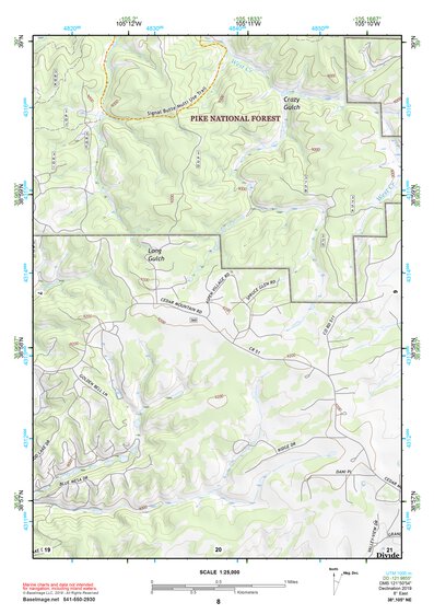 38105NE Page 8 Pikes Peak Topo Preview 1