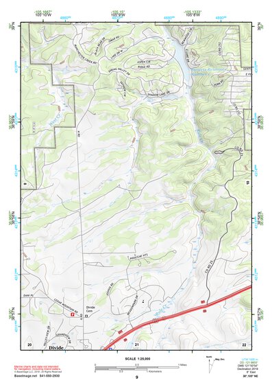 38105NE Page 9 Pikes Peak Topo Preview 1