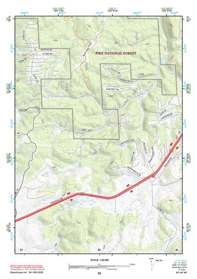 38105NE Page 10 Pikes Peak Topo Preview 1