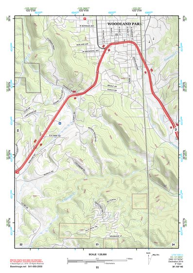38105NE Page 11 Pikes Peak Topo Preview 1