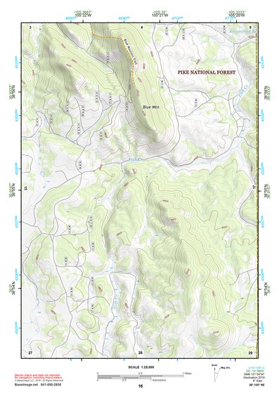 38105NE Page 16 Pikes Peak Topo Preview 1