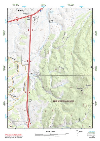 38105NE Page 21 Pikes Peak Topo Preview 1