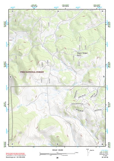 38105NE Page 26 Pikes Peak Topo Preview 1