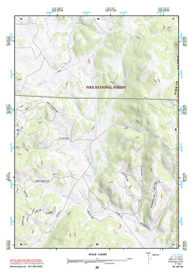 38105NE Page 28 Pikes Peak Topo Preview 1