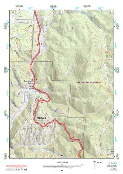 38105NE Page 33 Pikes Peak Topo Preview 1