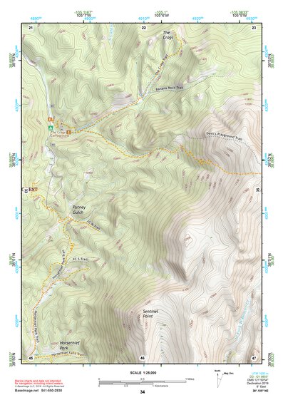 38105NE Page 34 Pikes Peak Topo Preview 1