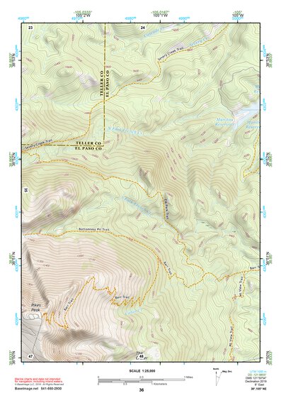38105NE Page 36 Pikes Peak Topo Preview 1