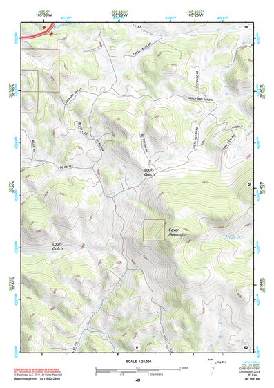 38105NE Page 49 Pikes Peak Topo Preview 1