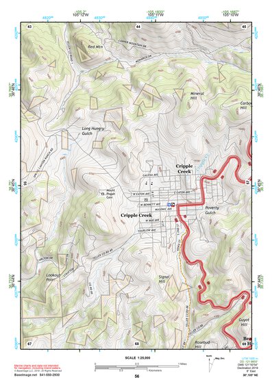 38105NE Page 56 Pikes Peak Topo Preview 1