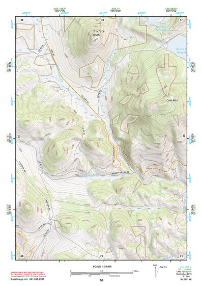 38105NE Page 58 Pikes Peak Topo Preview 1