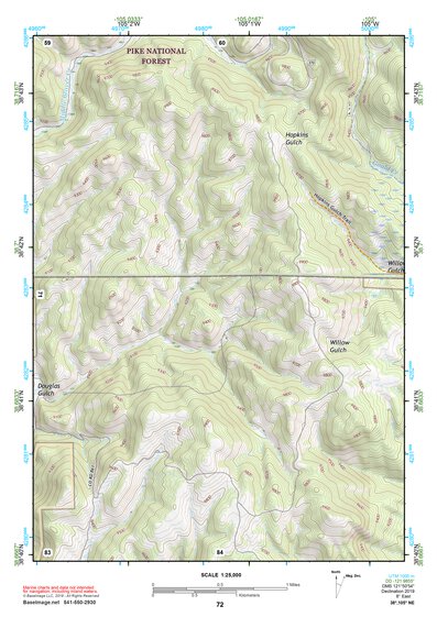 38105NE Page 72 Pikes Peak Topo Preview 1