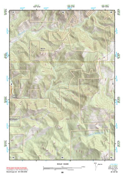 38105NE Page 80 Pikes Peak Topo Preview 1