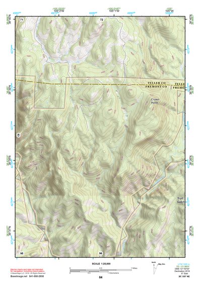 38105NE Page 84 Pikes Peak Topo Preview 1