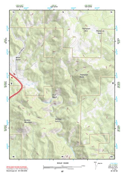 38105NE Page 87 Pikes Peak Topo Preview 1