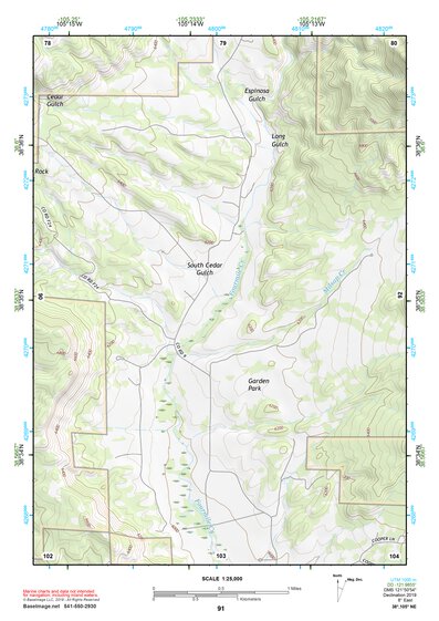 38105NE Page 91 Pikes Peak Topo Preview 1