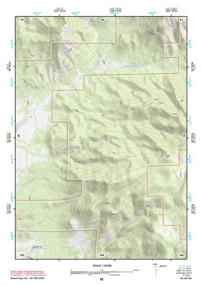 38105NE Page 92 Pikes Peak Topo Preview 1