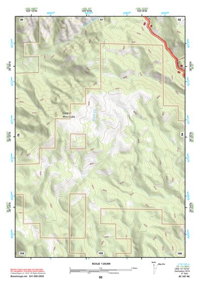 38105NE Page 93 Pikes Peak Topo Preview 1