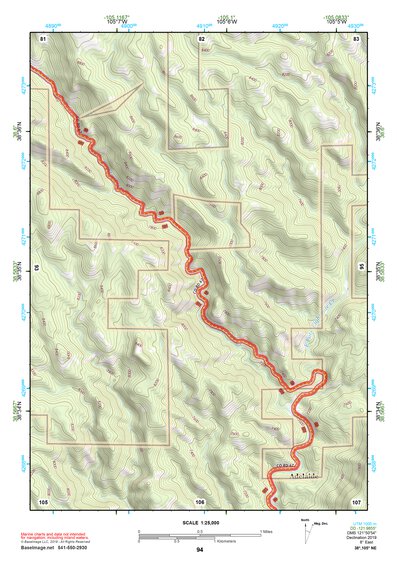 38105NE Page 94 Pikes Peak Topo Preview 1