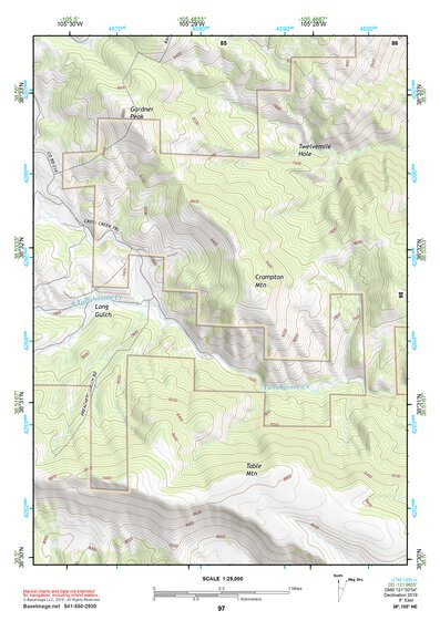 38105NE Page 97 Pikes Peak Topo Preview 1