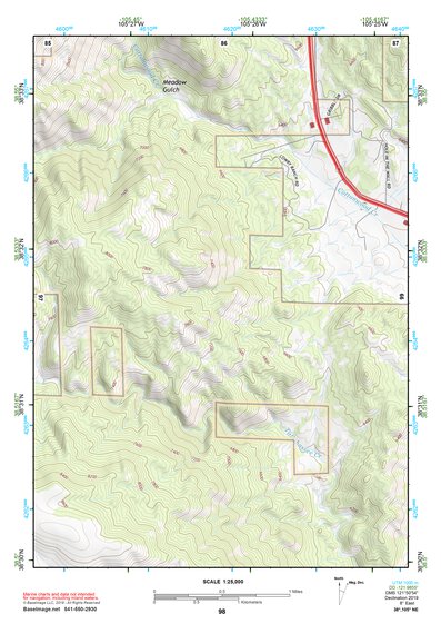 38105NE Page 98 Pikes Peak Topo Preview 1