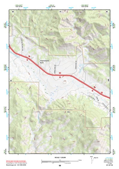 38105NE Page 99 Pikes Peak Topo Preview 1