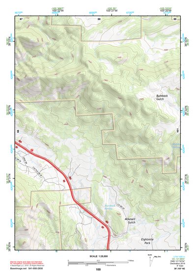 38105NE Page 100 Pikes Peak Topo Preview 1