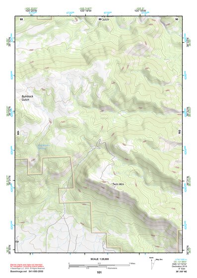 38105NE Page 101 Pikes Peak Topo Preview 1