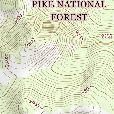 38105NW Page 1 Pikes Peak Topo Preview 3
