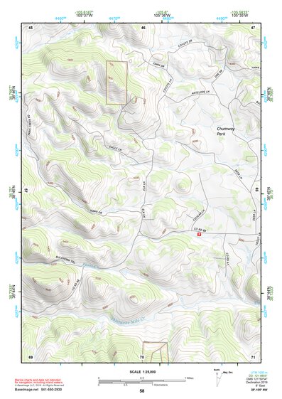 38105NW Page 58 Pikes Peak Topo Preview 1