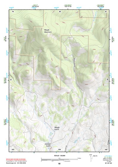 38105NW Page 92 Pikes Peak Topo Preview 1