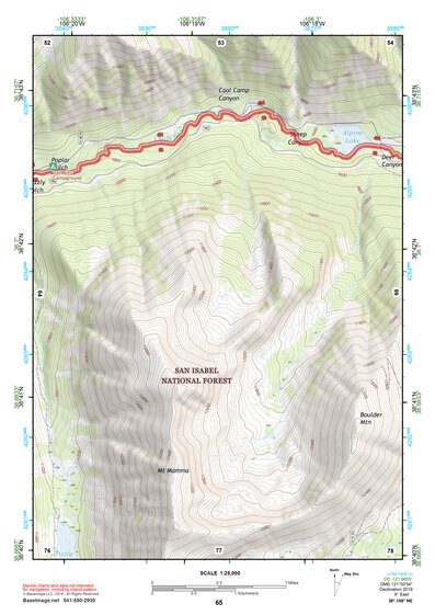 38106NE Page 65 Gunnison Topo Preview 1
