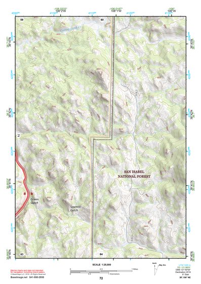 38106NE Page 72 Gunnison Topo Preview 1