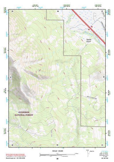 38106NW Page 38 Gunnison Topo Preview 1