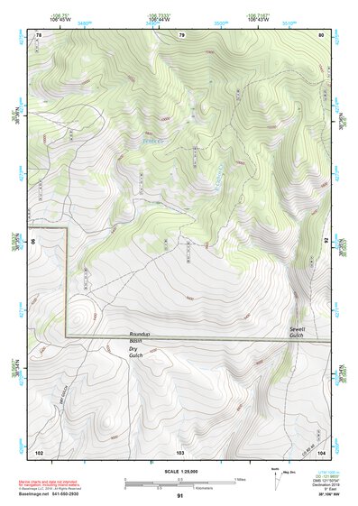 38106NW Page 91 Gunnison Topo Preview 1