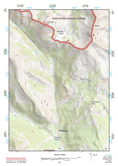 38107NE Page 11 Paonia Topo Preview 1