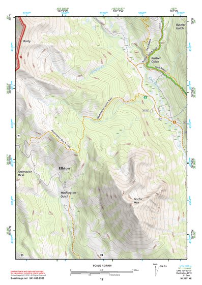 38107NE Page 12 Paonia Topo Preview 1