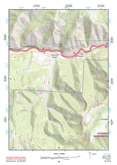 38107NE Page 14 Paonia Topo Preview 1
