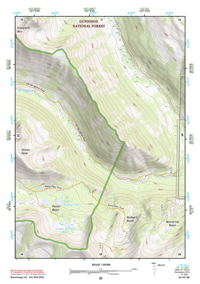 38107NE Page 23 Paonia Topo Preview 1