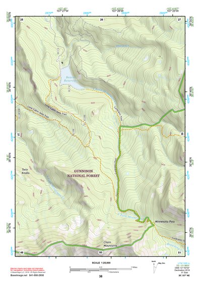 38107NE Page 38 Paonia Topo Preview 1