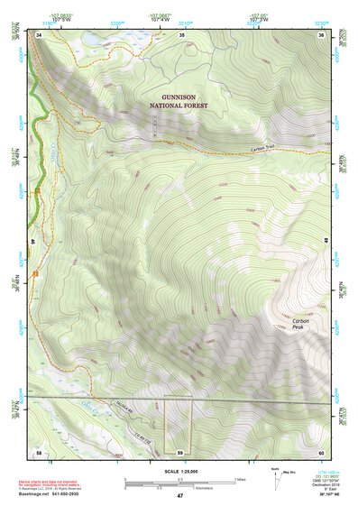 38107NE Page 47 Paonia Topo Preview 1