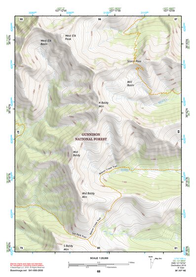 38107NE Page 68 Paonia Topo Preview 1
