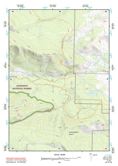 38107NE Page 71 Paonia Topo Preview 1